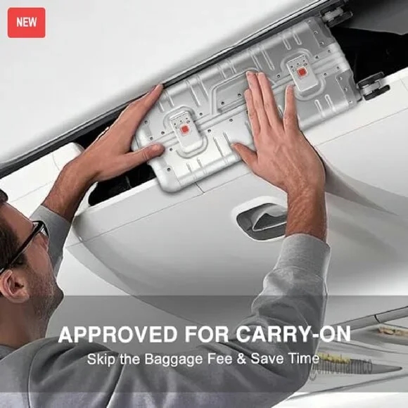 20 Inch Aluminum Carry On Luggage Hard Shell Spinner Wheels Airline Approved